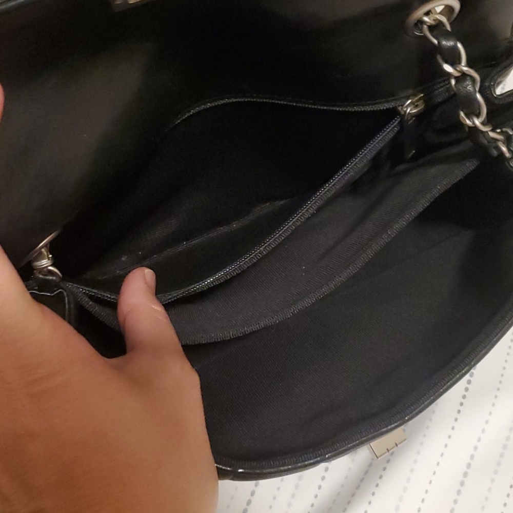 CHANEL Chocolate Bar Black Lambskin Crossbody  Bag - Picture 10 of 10